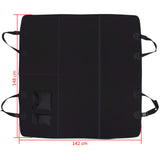 Pet Rear Car Seat Cover 148x142 cm Black - Close-Up Angle