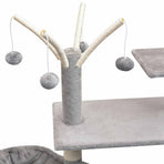 Cat Tree with Sisal Scratching Posts 125 cm Grey