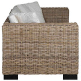 Eight Piece 3-Seater Sofa Set Real Rattan