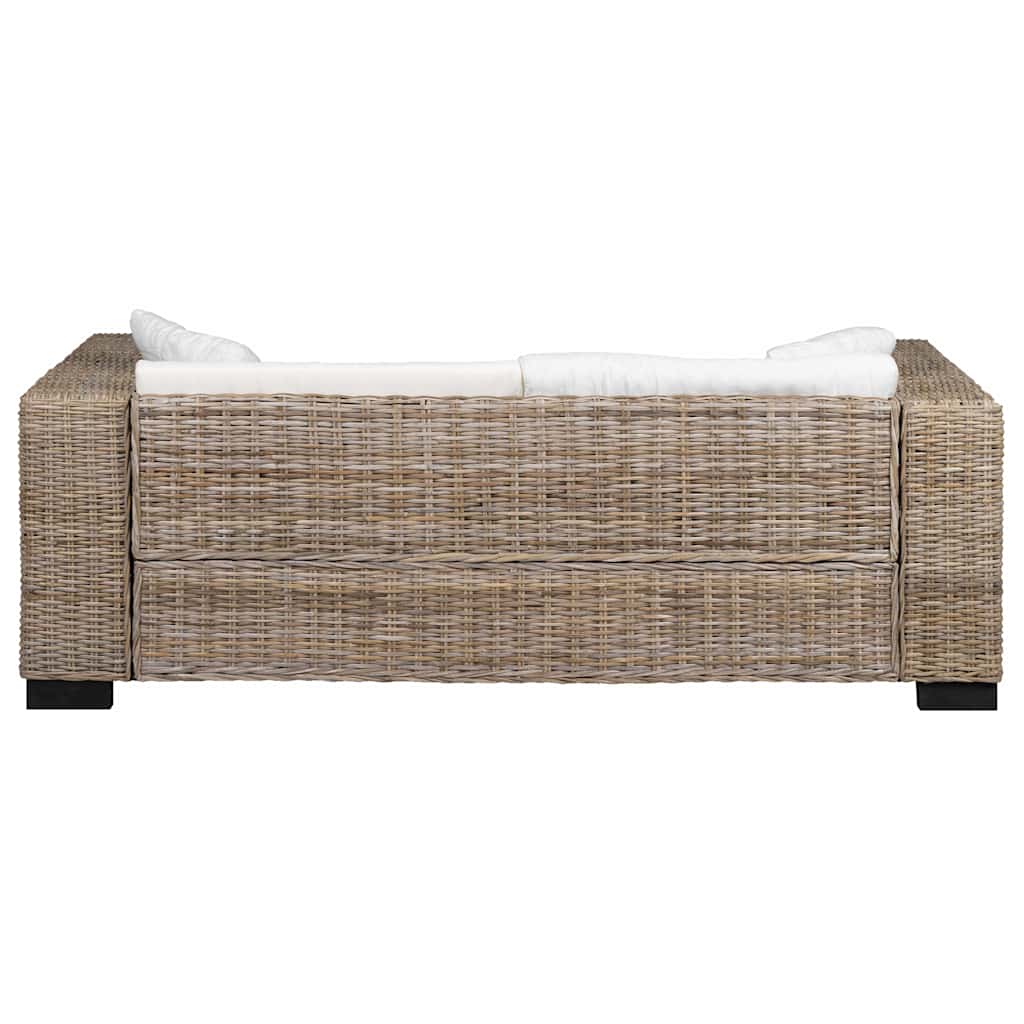 Eight Piece 3-Seater Sofa Set Real Rattan