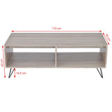 TV Cabinet/Coffee Table 110x50x40 cm Grey