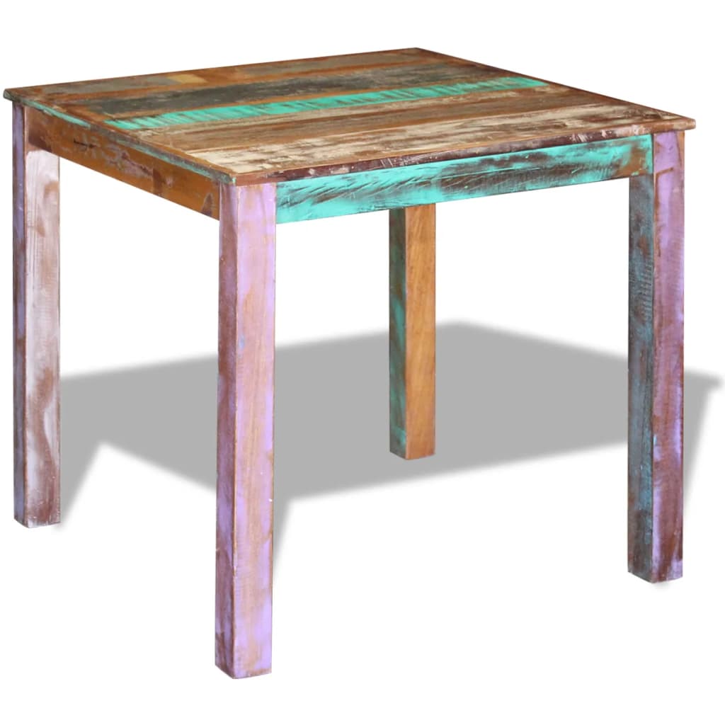 Dining Table Solid Reclaimed Wood 80x82x76 Cm