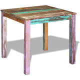 Dining Table Solid Reclaimed Wood 80x82x76 Cm