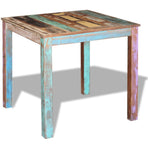 Dining Table Solid Reclaimed Wood 80x82x76 Cm
