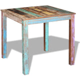 Dining Table Solid Reclaimed Wood 80x82x76 Cm - 45-Degree Angle