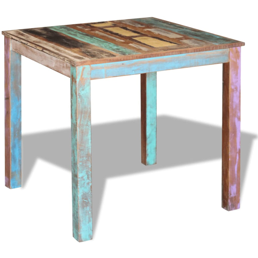 Dining Table Solid Reclaimed Wood 80x82x76 Cm