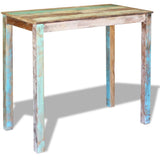 Bar Table Solid Reclaimed Wood 115x60x107 cm - Side View