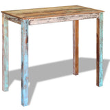 Bar Table Solid Reclaimed Wood 115x60x107 cm - Top-Down View