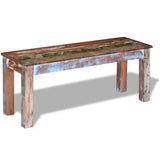 Bench Solid Reclaimed Wood 110x35x45 cm - 45-Degree Angle