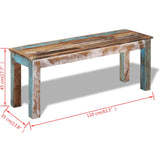Bench Solid Reclaimed Wood 110x35x45 cm - Extra Image