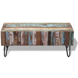 Coffee Table Solid Reclaimed Wood 100x50x38 cm - Low Angle