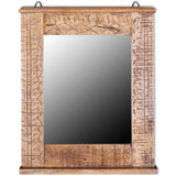 Bathroom Vanity Cabinet with Mirror Solid Mango Wood - Extra Image