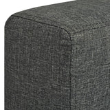 3-Seater Sofa Fabric Dark Grey
