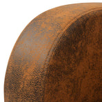 Armchair Brown Faux Suede Leather