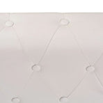Chesterfield Corner Sofa 5-Seater Artificial Leather White