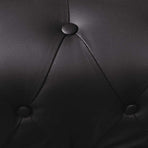 Chesterfield Corner Sofa 5-Seater Artificial Leather Black