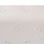 Chesterfield Corner Sofa 6-Seater Artificial Leather White