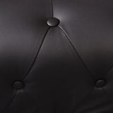 Chesterfield Corner Sofa 6-seater Artificial Leather Black