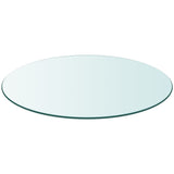 Table Top Tempered Glass Round 300 mm - Front View
