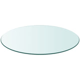 Table Top Tempered Glass Round 800 mm - Front View