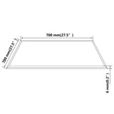 Table Top Tempered Glass Square 700x700 mm