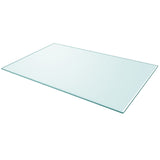 Table Top Tempered Glass Rectangular 1000x620 mm - Front View