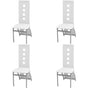 Dining Chairs 4 pcs White Faux Leather