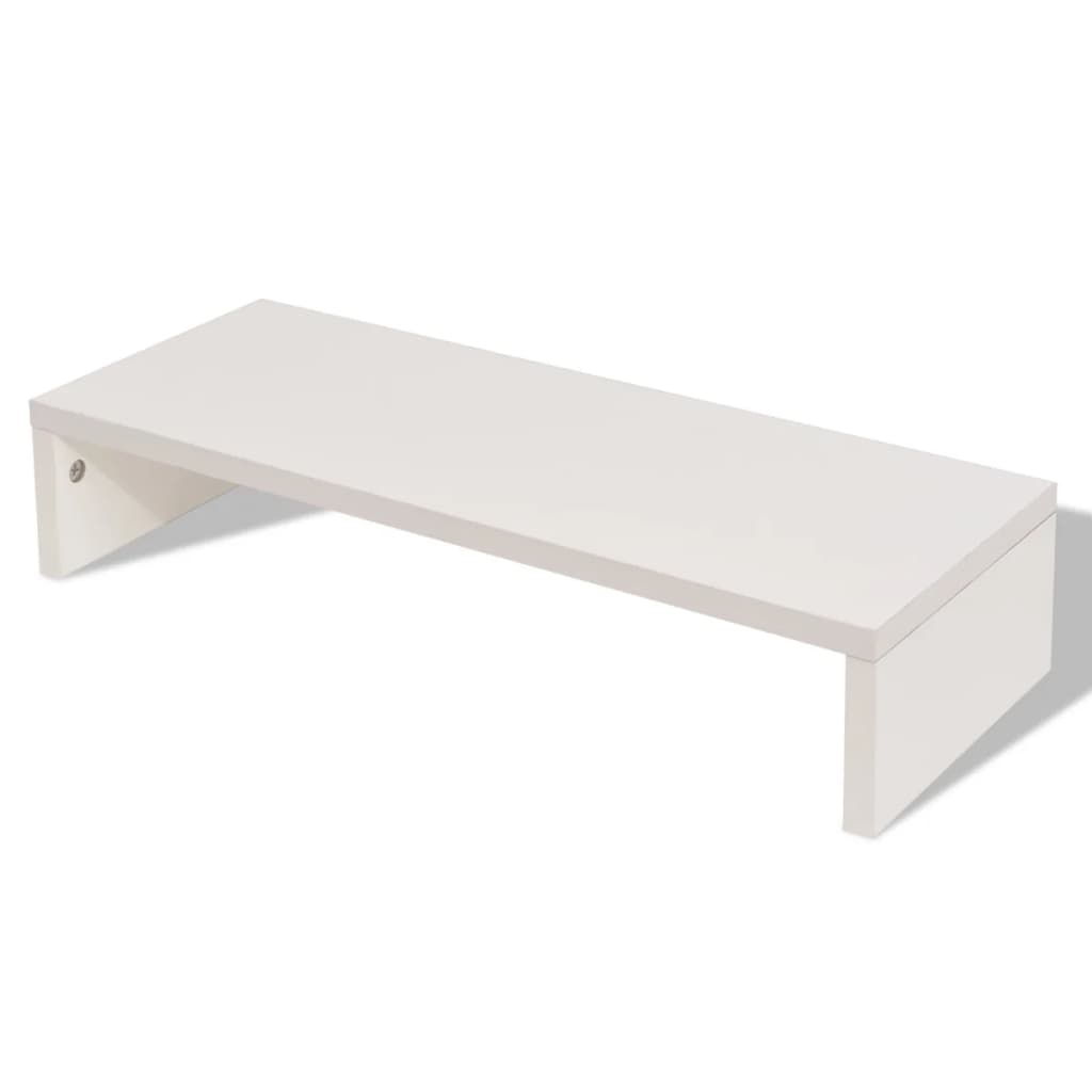 Monitor Stand Engineered Wood 60x23.5x12 cm White