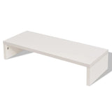 Monitor Stand Engineered Wood 60x23.5x12 cm White