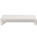 Monitor Stand Engineered Wood 60x23.5x12 cm White