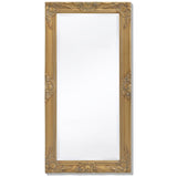 Wall Mirror Baroque Style 100x50 cm Gold