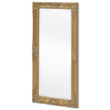 Wall Mirror Baroque Style 100x50 cm Gold - Top-Down View