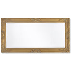 Wall Mirror Baroque Style 100x50 cm Gold