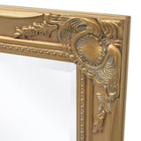 Wall Mirror Baroque Style 100x50 cm Gold - Rear View