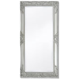 Wall Mirror Baroque Style 100x50 cm Silver