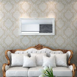 Wall Mirror Baroque Style 120x60 cm White - Front View