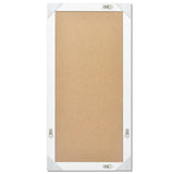 Wall Mirror Baroque Style 120x60 cm White