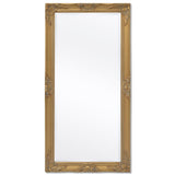 Wall Mirror Baroque Style 120x60 cm Gold