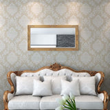 Wall Mirror Baroque Style 120x60 cm Gold - Front View