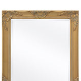 Wall Mirror Baroque Style 120x60 cm Gold
