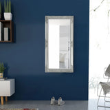Wall Mirror Baroque Style 120x60 cm Silver - Side View