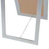 Free-Standing Mirror Baroque Style 160x40 cm Silver - 45-Degree Angle