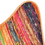 Butterfly Chair Multicolour Chindi Fabric - Extra Image