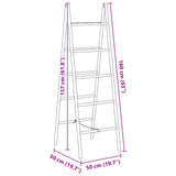 Double Towel Ladder with 5 Rungs Bamboo 50x160 cm - Extra Image