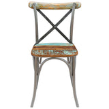 Dining Chairs 2 pcs Solid Reclaimed Wood - Low Angle