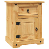 Bedside Cabinet Mexican Pine Corona Range 53x39x66 cm - Front View