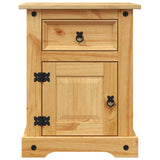 Bedside Cabinet Mexican Pine Corona Range 53x39x66 cm - Top-Down View