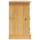 Bedside Cabinet Mexican Pine Corona Range 53x39x66 cm - Rear View