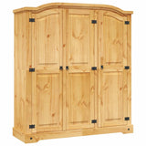 Wardrobe Mexican Pine Corona Range 3 Doors - Front View