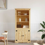Cupboard Mexican Pine Corona Range 80x40x170 cm
